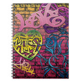 Liebe Graffitti Notizbuch Notizblock (Vorderseite)