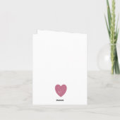 LIEBE Grafik Minimalistisch Look Einladung Hochzei (Rückseite)