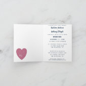 LIEBE Grafik Minimalistisch Look Einladung Hochzei (Innenseite)