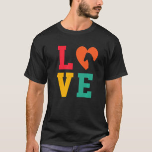 Liebe Grafik Pferdeliebhaber Reitsport Reiter Pfer T-Shirt