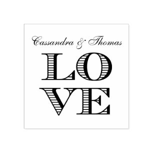 LIEBE Grafik Text Gummistempel