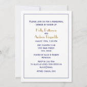 LIEBE Grafischer Text - Blau Einladung (Rückseite)