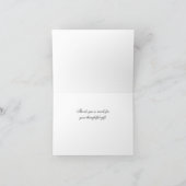 LIEBE Grafischer Text - Imitate Gold Dankeskarte (Innenseite)