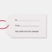 LIEBE Grafischer Text - Imitate Gold Geschenkanhänger (Rückseite Horizontal)