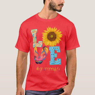 LIEBE Grammy Life Flip Flops Hippie Sonnenblumen S T-Shirt