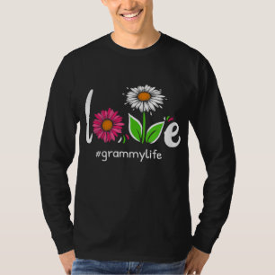 Liebe Grammy Life Floral Oma Niedlich Großmutter C T-Shirt