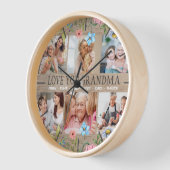 LIEBE GRANDMA Individuelle Name Foto Collage Wall Uhr (Winkel)