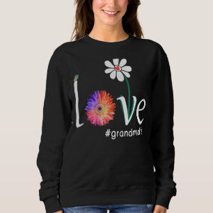 Liebe Grandmalife Niedlich Watercolor Blume Bird M Sweatshirt