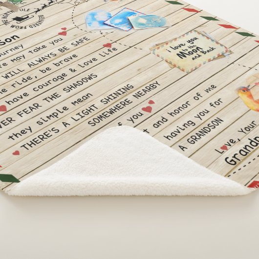 Liebe Grandson|Brief an meinen Enkel Ich bin stolz Sherpadecke (3/4)