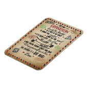 Liebe Grandson | Brief an meinen Enkel von Oma Magnet (Linke Seite)