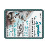 Liebe Grandson | Brief an meinen Enkel von Oma Magnet (Horizontal)