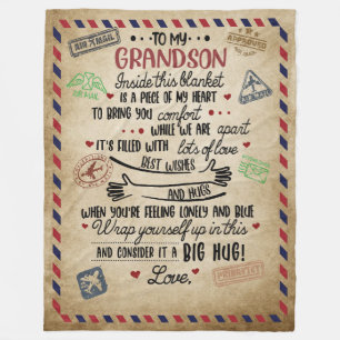 Liebe Grandson Brief an meinen Großvater von Oma Fleecedecke