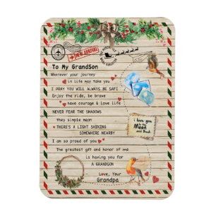 Liebe Grandson Brief an meinen Sohn, den ich stolz Magnet
