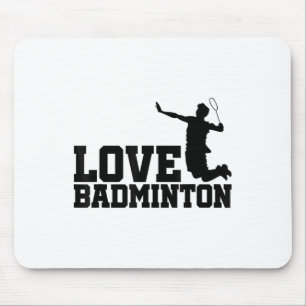 Liebe Graphic Badminton Player Shuttle Player Spor Mousepad