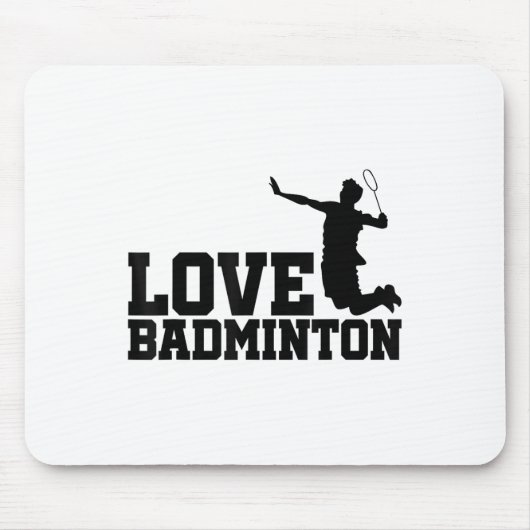 Liebe Graphic Badminton Player Shuttle Player Spor Mousepad (Vorne)