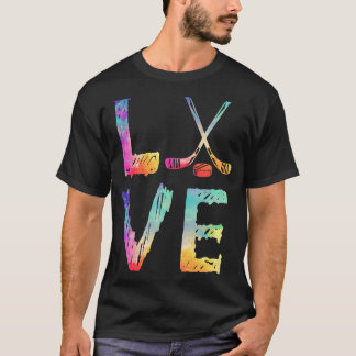 Liebe Graphic Hockey Player Hockey Hockey Hockey S T-Shirt