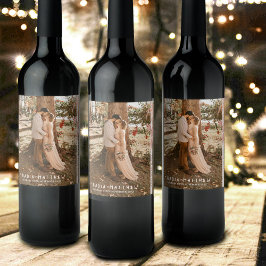 Liebe Grasbeeren Skizze Hochzeit im Herbst Weinetikett