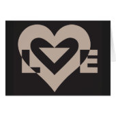 Liebe Grau auf Schwarz (Vorderseite (Horizontal))