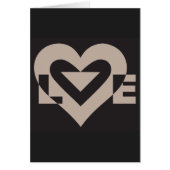 Liebe Grau auf Schwarz (Vorne)