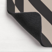 Liebe Grau auf Schwarz Mousepad (Ecke)