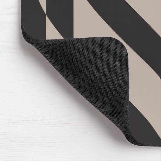 Liebe Grau auf Schwarz Mousepad (Ecke)