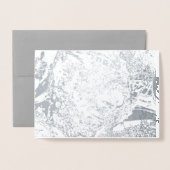 Liebe grau folienkarte (Vorderseite mit Umschlag)