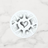 Liebe Gray Konfetti (Klein Vorderseite)