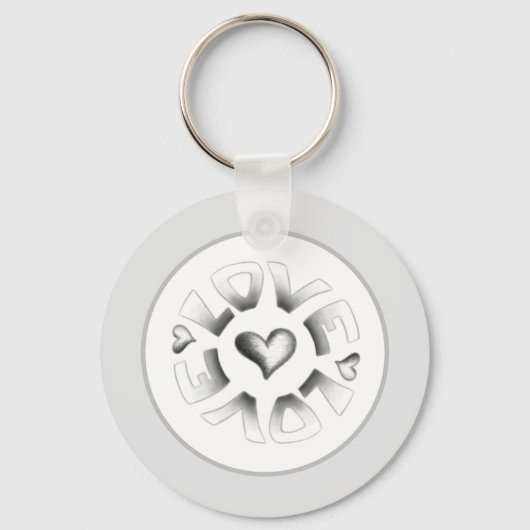 Liebe Gray Schlüsselanhänger (Vorderseite)