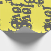 Liebe GRAY YELLOW Wrapping Paper Geschenkpapier (Ecke)