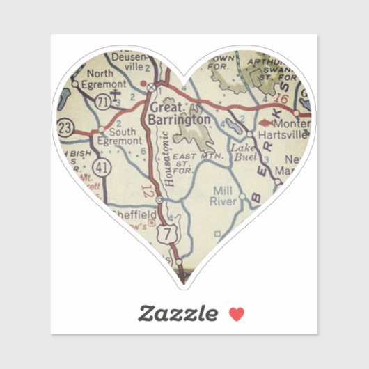 Liebe Great Barrington Aufkleber (Blatt)