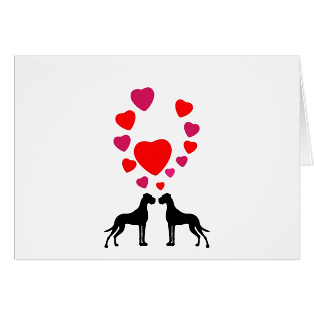 Liebe Great Dane Couple (Vorderseite (Horizontal))