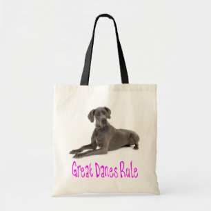 Liebe Great Dane Welpe Hund Tote Tasche