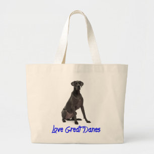 Liebe Great Dane Welpenhund-Tasche Jumbo Stoffbeutel
