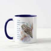 Liebe GREAT GRAY OWLS so viel Spaß Zitat Tasse (Links)