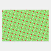 LIEBE Green Lime Green Navy Blue Geschenkpapier Set (Vorderseite 2)