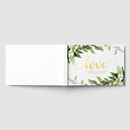Liebe Greenery Eucalyptus Brautparty Gästebuch (Voll)