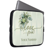 Liebe Greenery Script Laptop Sleeve (Vorne Rechts)