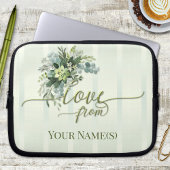 Liebe Greenery Script Laptop Sleeve