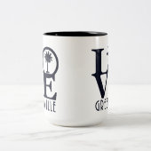 LIEBE Greenville Sc 15oz Zweifarbige Tasse (Mittel)