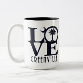 LIEBE Greenville Sc 15oz Zweifarbige Tasse (Links)