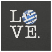 Liebe Griechenland| Lächelfahne Stoff (Nahaufnahme)