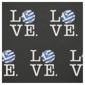 Liebe Griechenland| Lächelfahne Stoff (Muster)