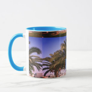 Liebe Griechenland Monogram Palmen Sommer Tasse