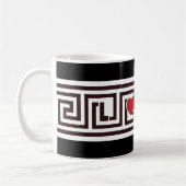 Liebe griechischer Schlüssel Kaffeetasse (Links)