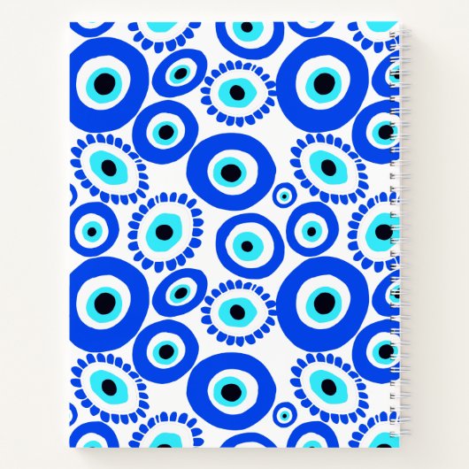 LIEBE griechisches Augensymbol Notizblock (Rückseite)