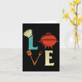 Liebe Grillen Lover Pitmaster Grillgrill Karte (Gelbe Blume)