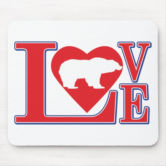 Liebe-Grizzlies Mousepad (Vorne)