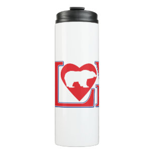 Liebe-Grizzlies Thermosbecher