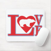 Liebe Grizzly Mousepad (Mit Mouse)