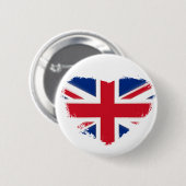 Liebe Großbritannien Button (Vorne & Hinten)